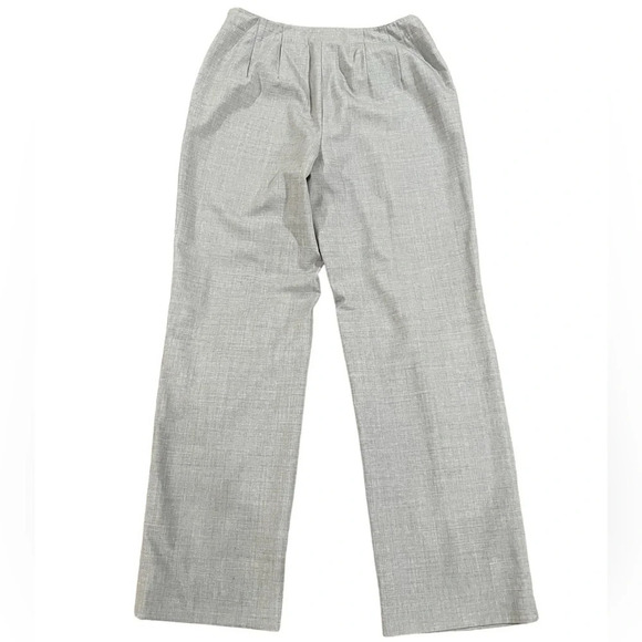 Talbots Petites‎ Women’s Pants Wool Blend Straight Lining Light Gray Size 4 - Picture 2 of 11